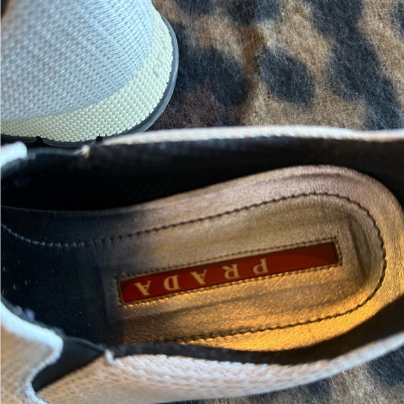Prada Women's Gray Slip-On Sneakers - Picture 2 of 7